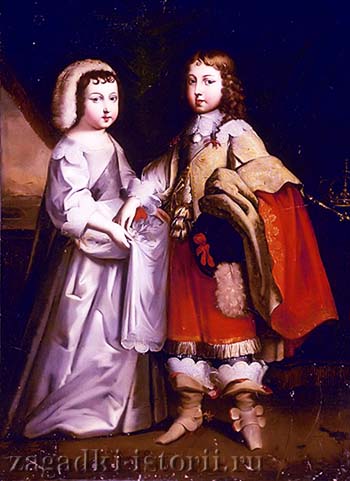 Филипп Орлеанский и Людовик XIV в детстве