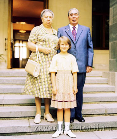 Леонид Брежнев с женой Викторией (Денисовой)