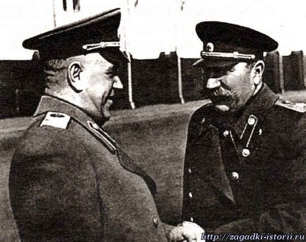 Семён Будённый и Георгий Жуков