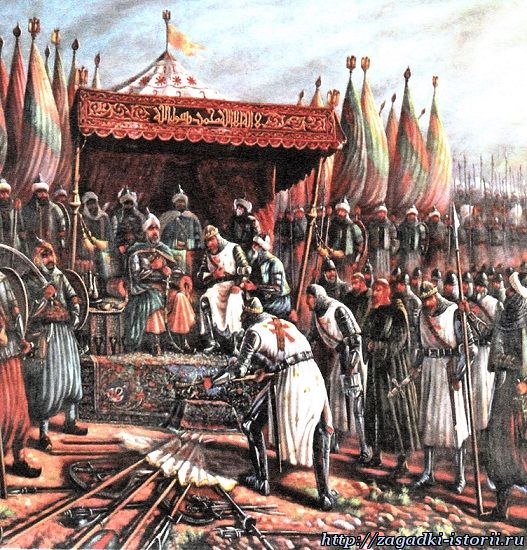 Крестоносцы капитулируют перед Саладином
