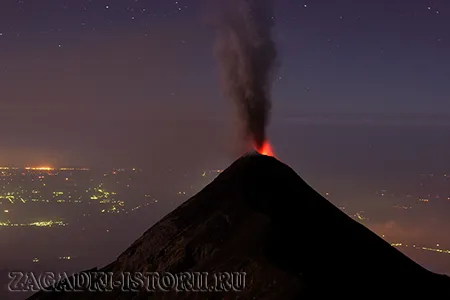 Вулкан Фуэго. Гватемала