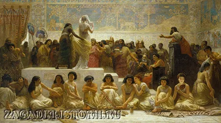 Вавилонянки ждут мужчин в храме Милитты