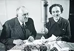 Глава Советской Карелии Отто Куусинет с женой Херттой